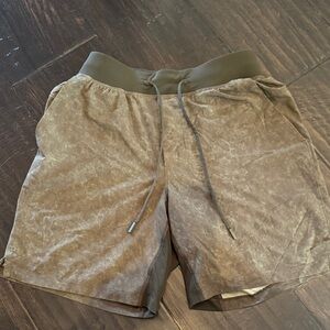 lululemon athletica Olive Brown Athletic Shorts